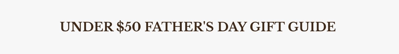 Under $50 Father's Day Gift Guide